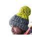 Bonnet Apres Gris Clair Jaune Vif Beechfield-1