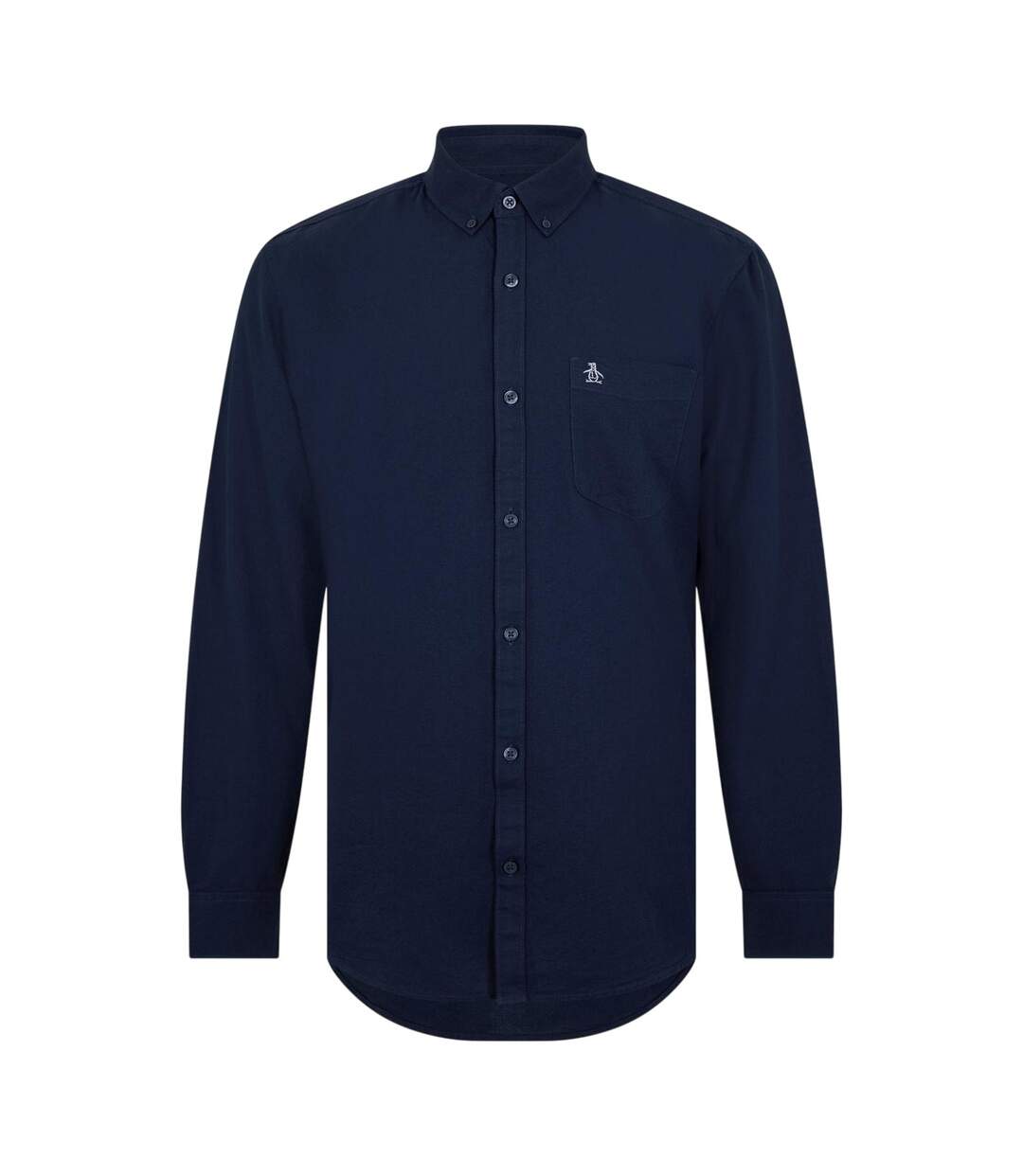 Mens Oxford Long-sleeved Button-down Shirt Yale Blue Original Penguin-1