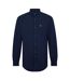 Mens Oxford Long-sleeved Button-down Shirt Yale Blue Original Penguin-1