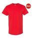 Pack Of 5  Mens Heavy Cotton Short Sleeve T-shirt  Red Gildan-1