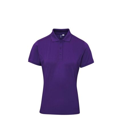Premier Womens/Ladies Coolchecker Plus Polo Shirt (Purple)