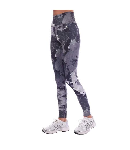 Legging Entraînement Style Floral Essentials Femme Gris Adidas