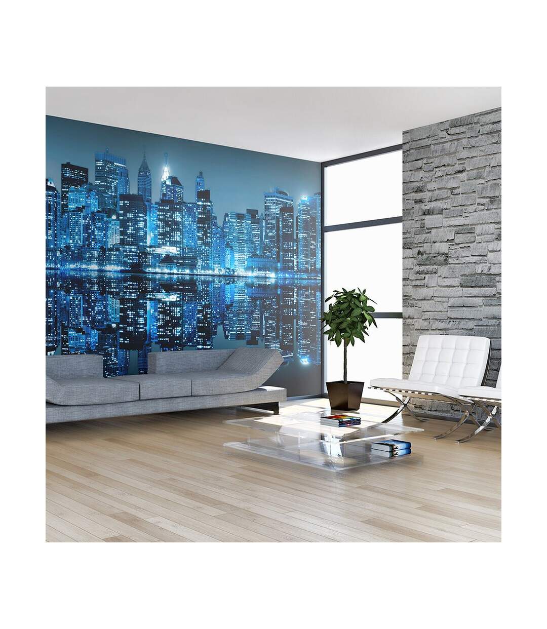 Papier Peint XXL Océan de Lumières New York 270x550cm-1