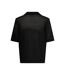 Mens Knitted Short-sleeved Polo Shirt Black Only-2