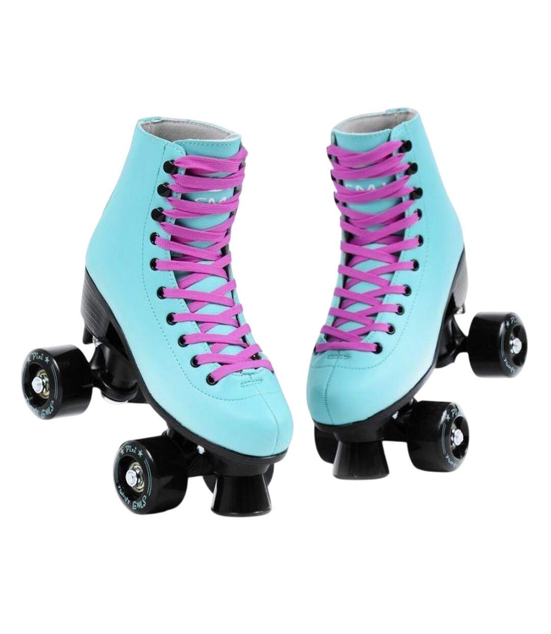Patins À Roulettes Alignées Pixi Femme 36 Fr Bleu Vert SMJ Sport-3