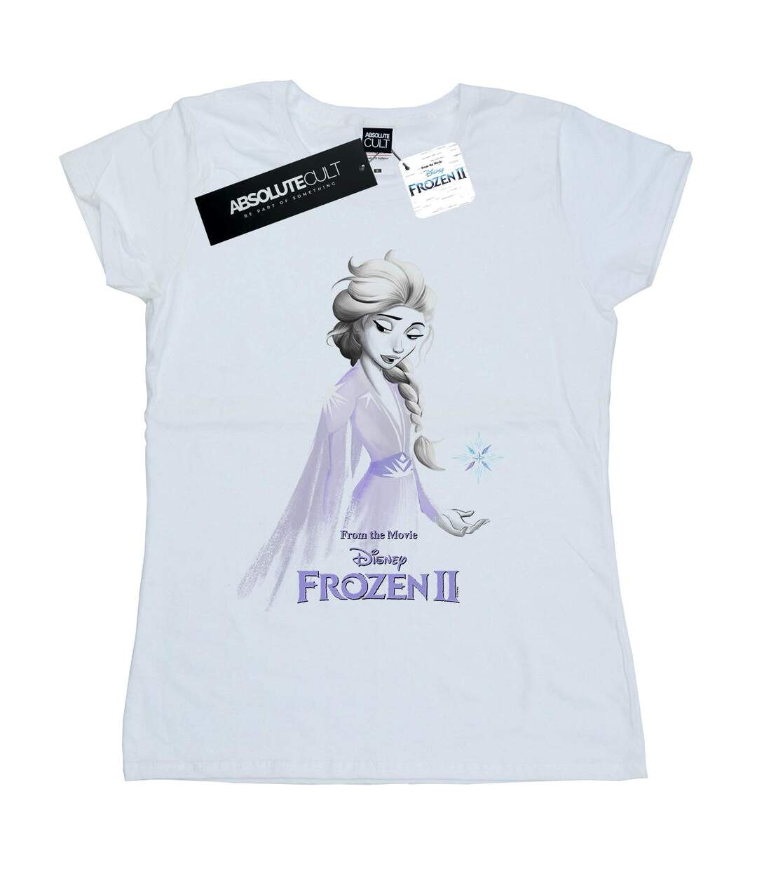 Disney Femmes/Les femmes Frozen 2 Elsa Unity Snowflake Cotton T-Shirt (Blanc) - UTBI21721-1