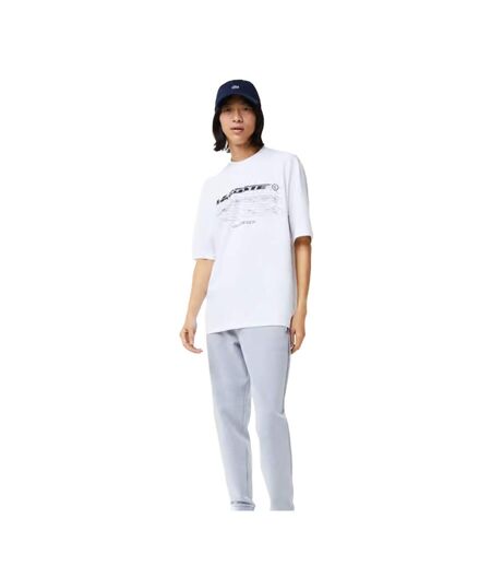 Mens Organic Cotton Loose Fit T-shirt White Lacoste