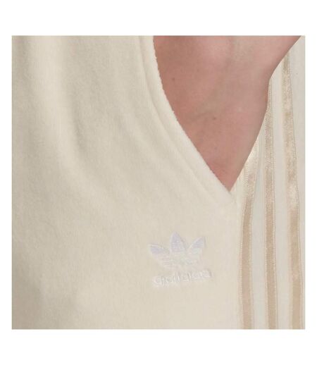 Jogging en velours écru femme adidas hg5702 - 34