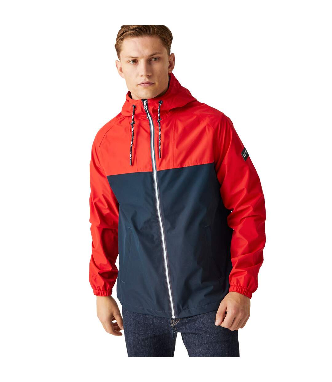 Veste Imperméable Belcastel Homme Bleu Marine Rouge Vif Regatta-4