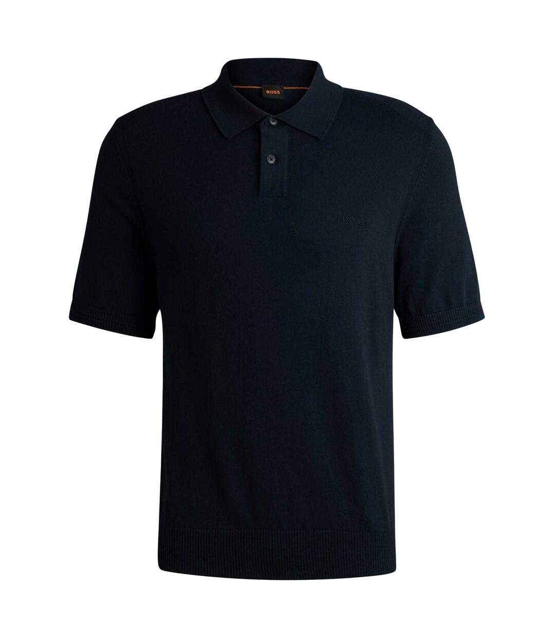 Mens Polo Shirt Dark Blue Boss-1