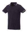 Elevate Mens Fairfield Polo With Tipping (Navy/Gray Melange/White) - UTPF2347