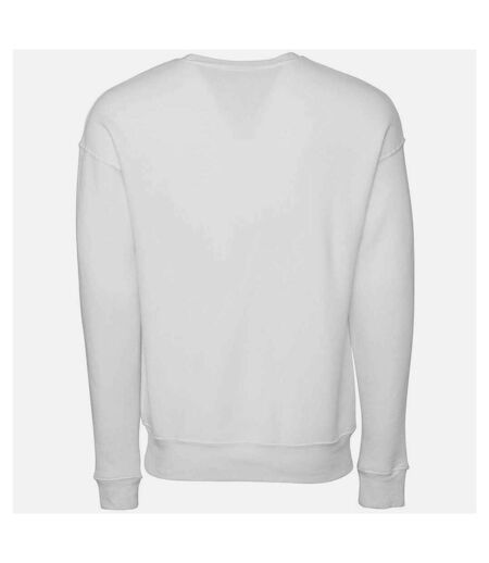 Bella + Canvas Adults Unisex Drop Shoulder Sweatshirt (DTG White) - UTPC3872