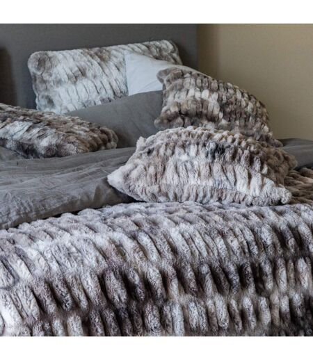Coussin ZIBELINE en fausse fourrure sur les deux faces