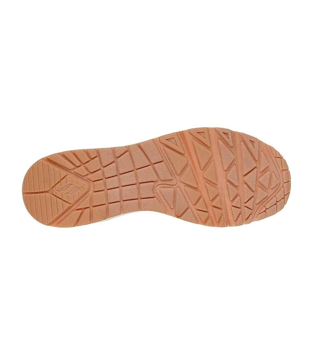 Mens Uno Stand On Air Skech-air Trainers Brown Skechers-4