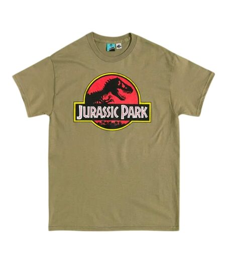 T-shirt Motif/style Logo Classique Adulte Vert Jurassic Park