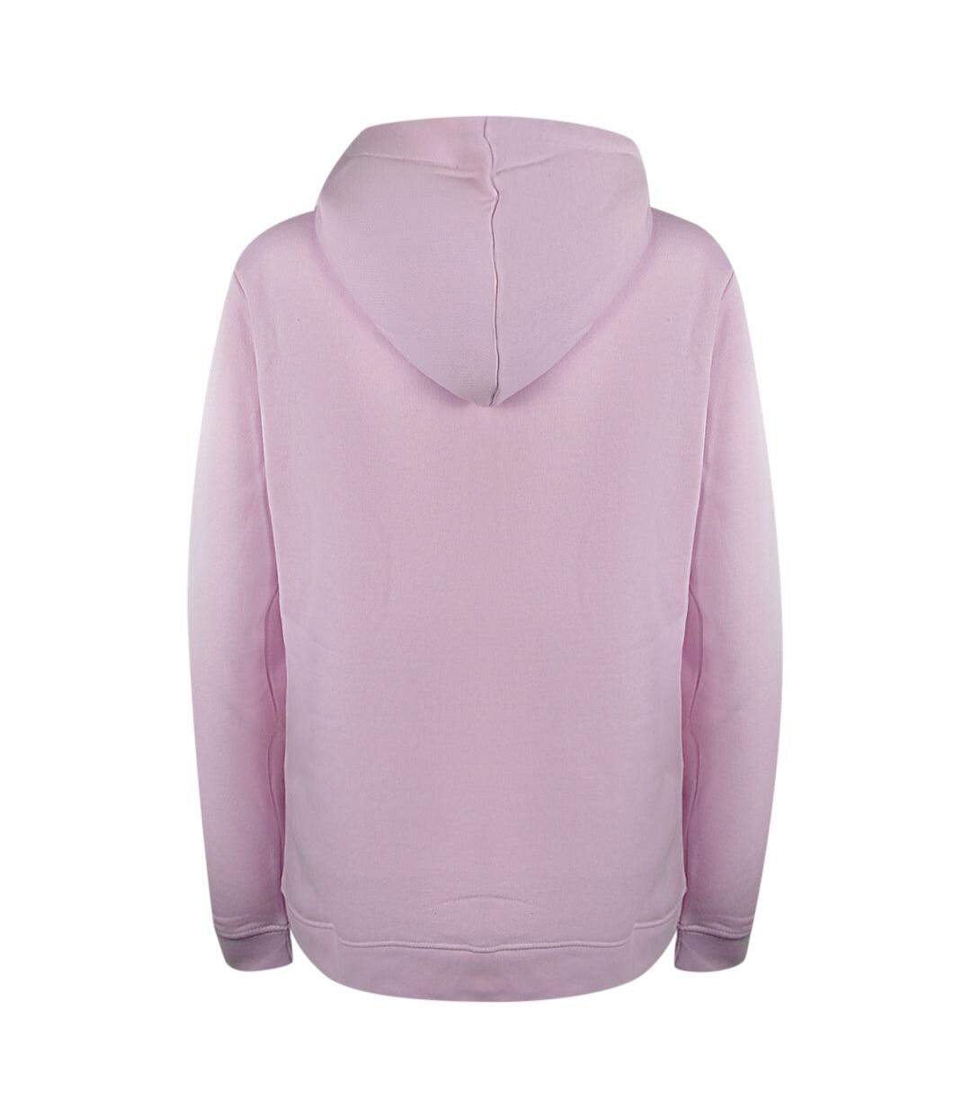 Womens/ladies Heart Logo Full Zip Hoodie Pink Love Moschino-2