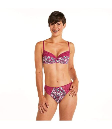 Soutien-gorge ampliforme coque moulée rose Paix