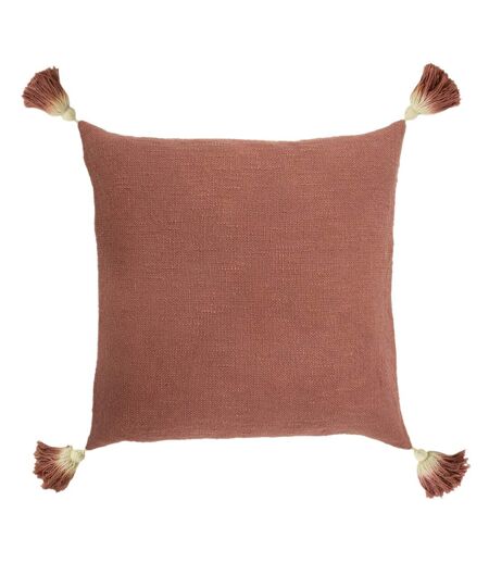 Eden slub cushion cover 45cm x 45cm rose Furn