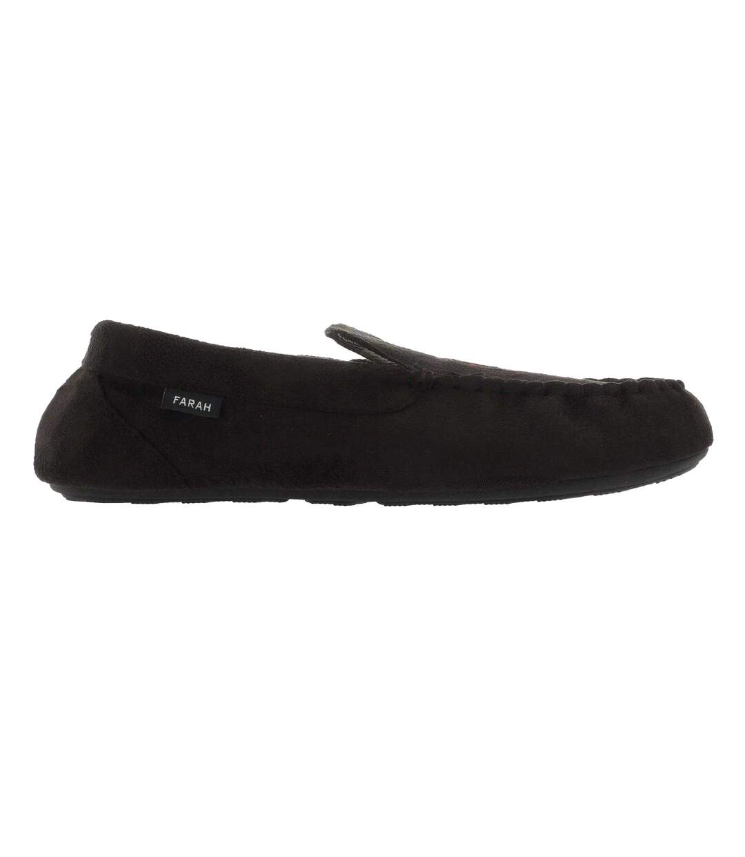 Mens Nicken Moccasin Slippers Black Farah-2
