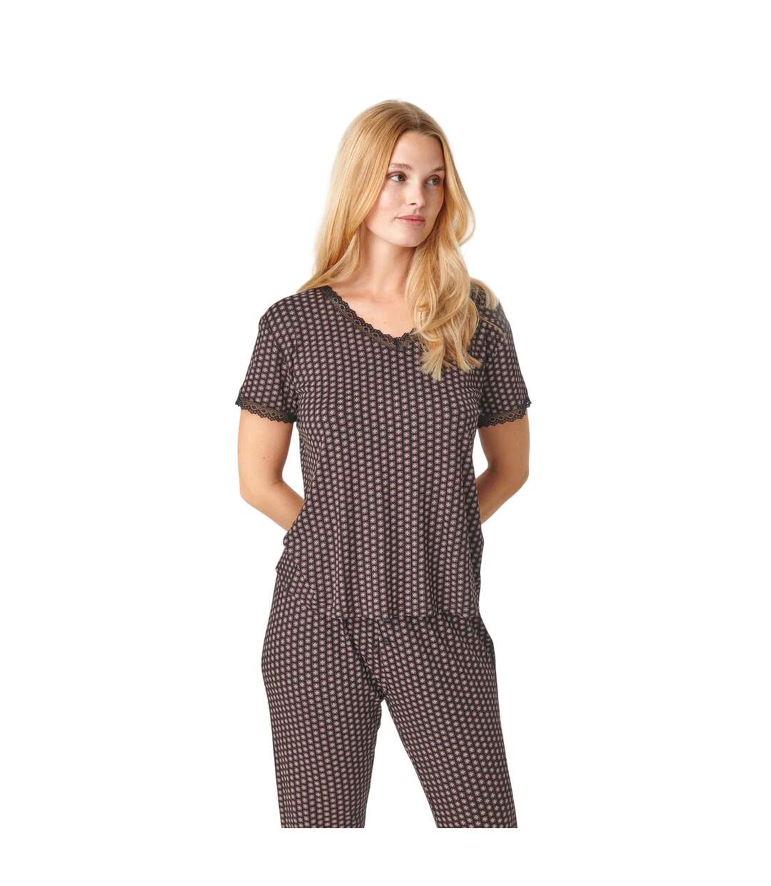 Womens/ladies Jacqueline Dotted T-shirt Black CCDK Copenhagen-1