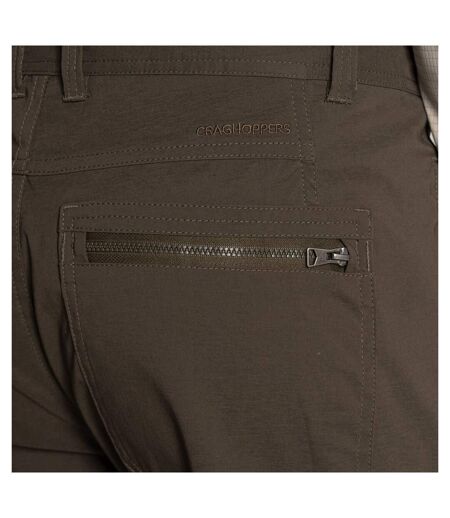 Pantalon Uni À Poches Et Taille Mi-haute Kiwi Pro Homme Kaki Sombre Craghoppers