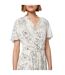 Robe Motif/style Floral Dalluah Femme Crème Noir Boss-3