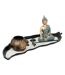 Jardin Zen Déco Shamy 37cm Bleu-1