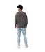 Unisex adult kruger recycled cotton crew neck relaxed fit sweatshirt anthracite Iqoniq-4