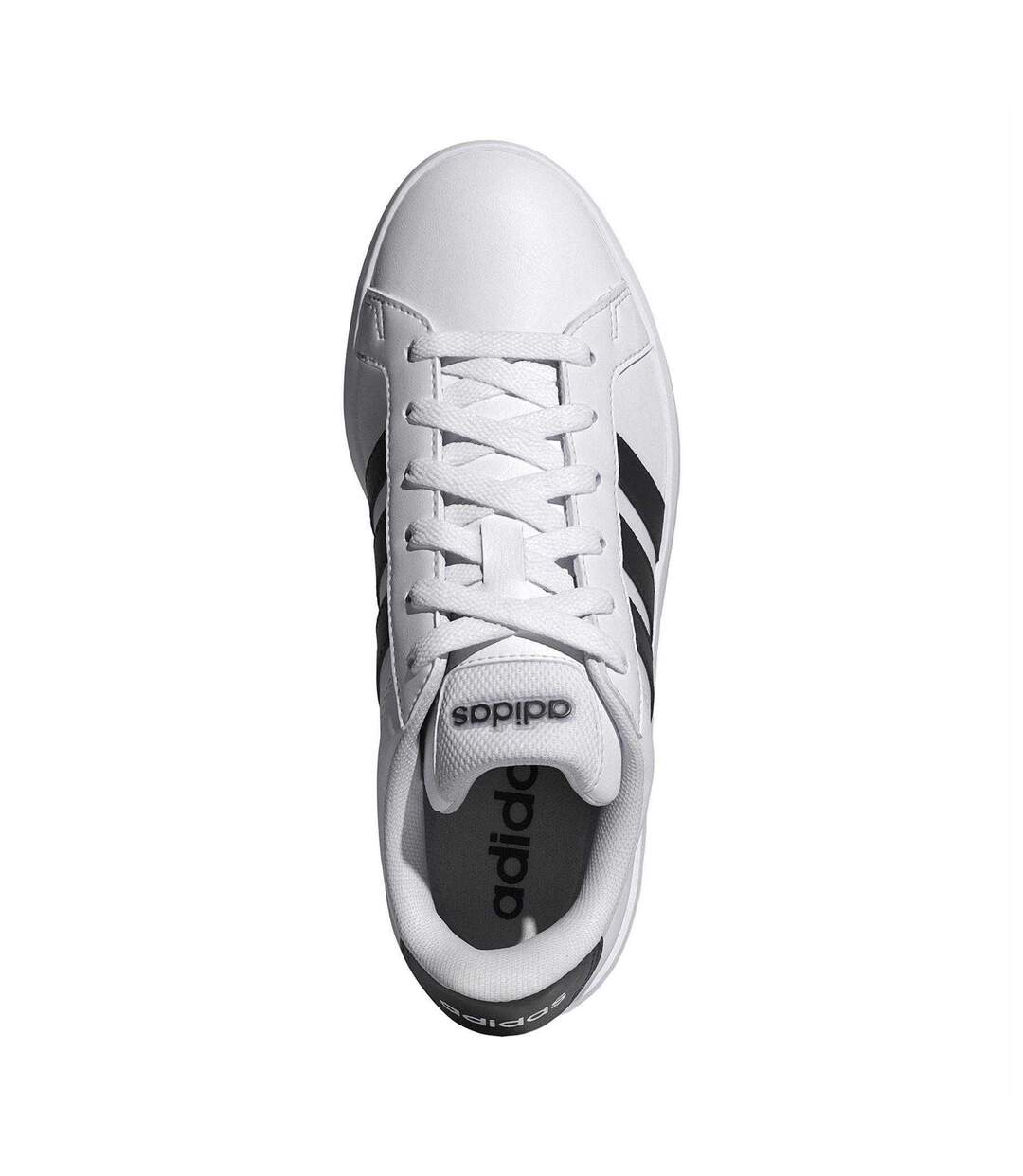Baskets Grand Court 2.0 Femme Blanc Noir Adidas-4