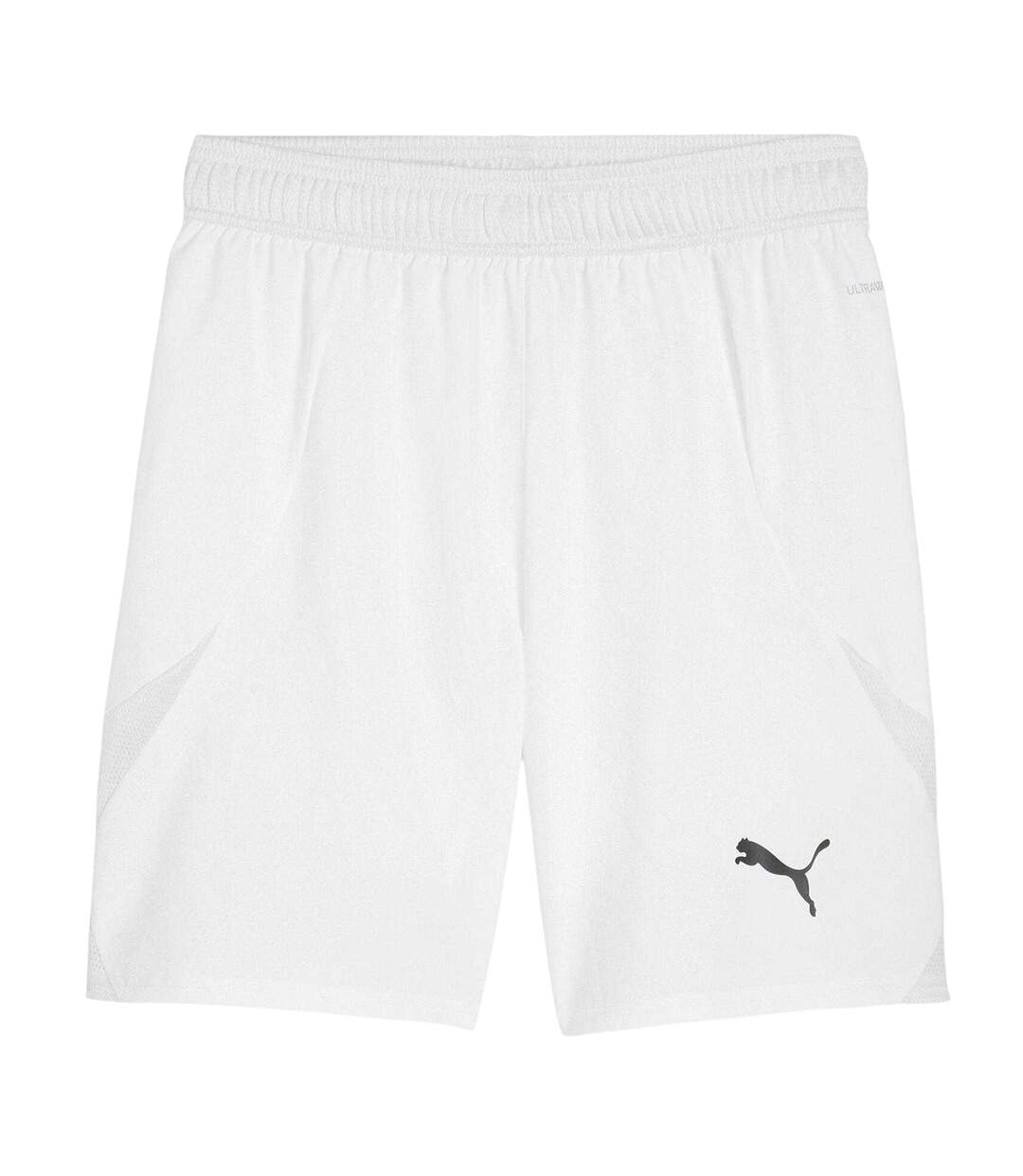 Mens Teamfinal Football Shorts White Black Puma-1