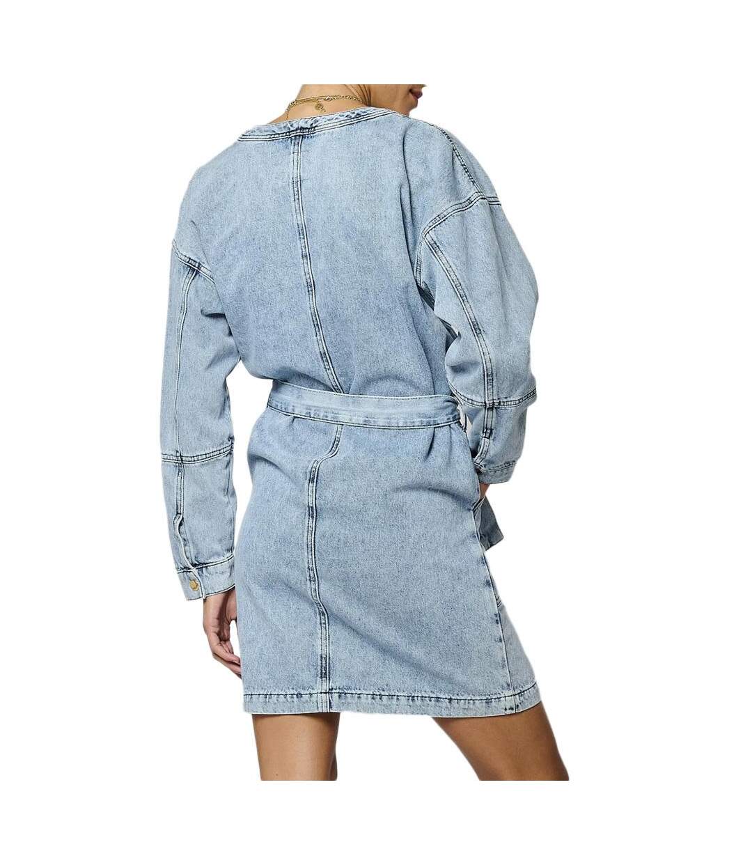 Robe bleu femme kaporal brune-2