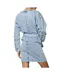 Robe bleu femme kaporal brune-2
