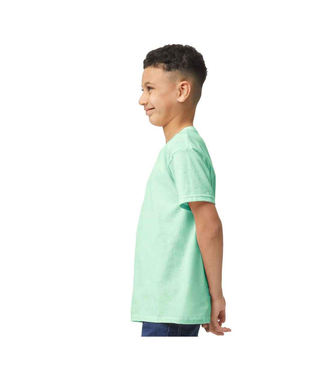 T-shirt enfant vert menthe Gildan-3