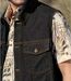 Veste Sans Manches en Jean Noir-3