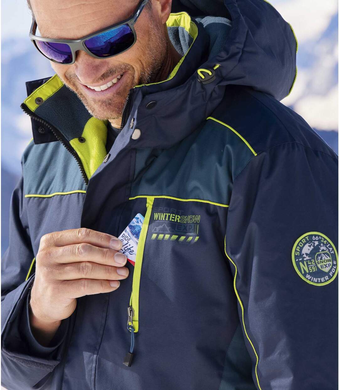 Ski-jas met capuchon Winter Snow  Atlas For Men