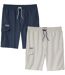 Lot de 2 Bermudas Microfibre Confort-2