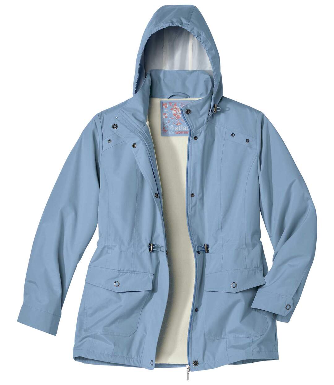 Women's Blue Windbreaker - Water-Repellent 