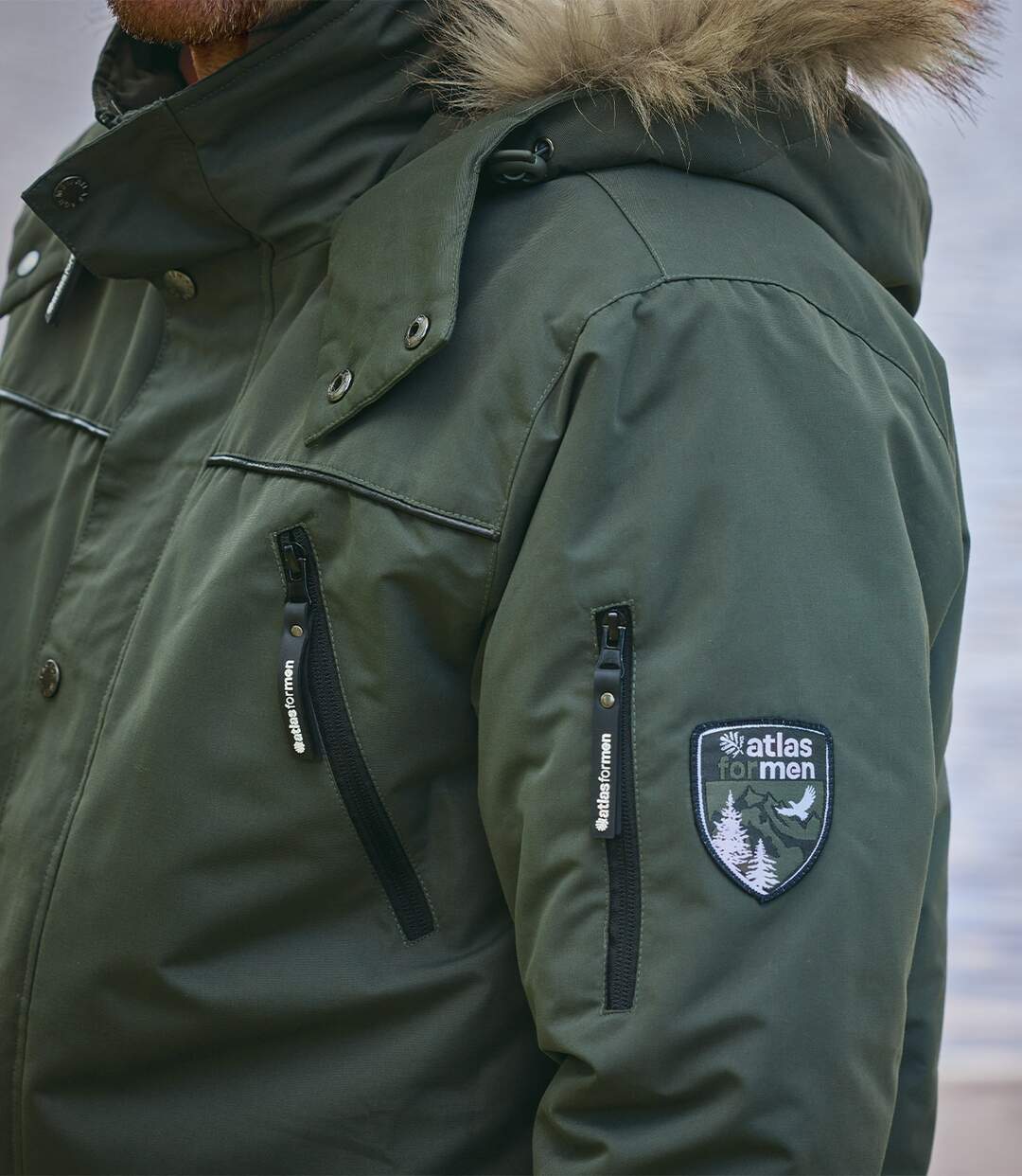 Parka GRAND FROID à Capuche Fausse Fourrure amovible-11