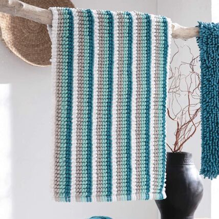 Tapis de bain à rayures