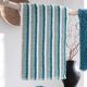 Tapis de bain à rayures-1