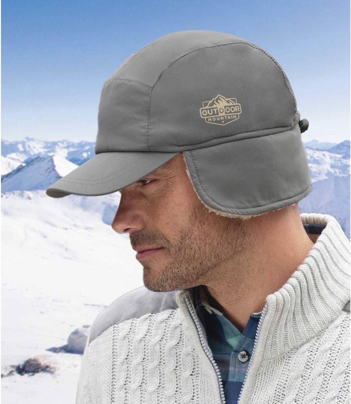 Mütze mit Ohrenschutz und Teddyfutter Atlas For Men