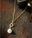 Women's Crystal and Pearl Necklace