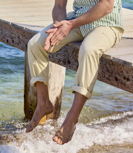 Le Pantalon Cargo Top Déténte Beige