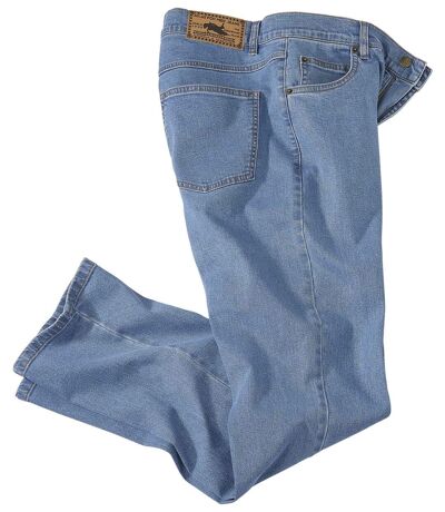 Hellblaue Stretch-Jeans