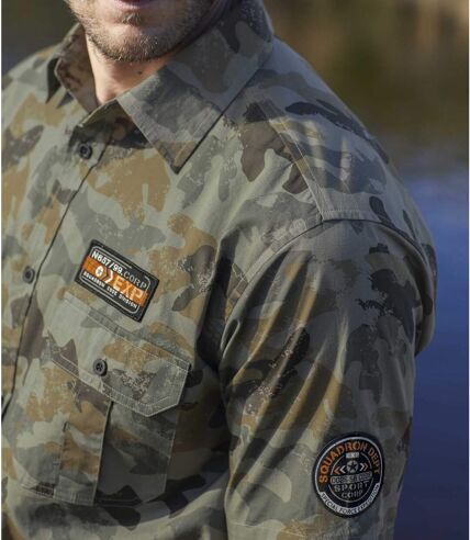 Men's Camouflage Army-Style Shirt