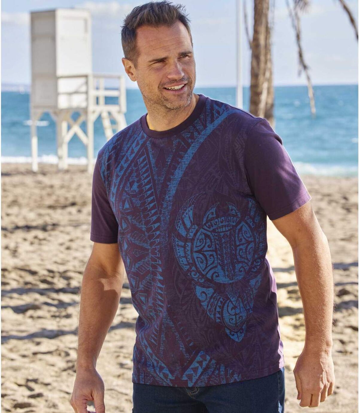 2er-Pack T-Shirts mit Maori-Motiv Atlas For Men