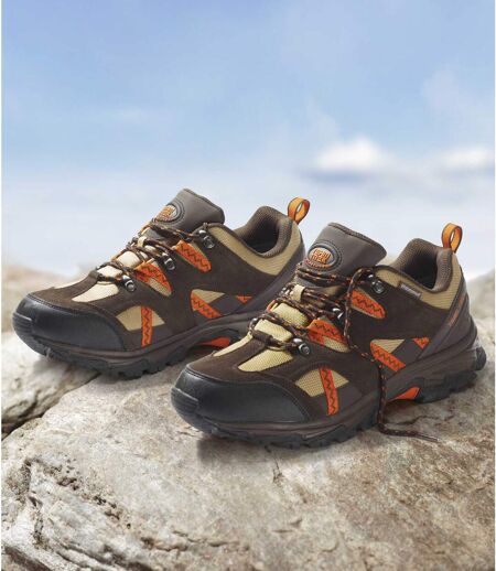 Men's Low-Rise Hiking Shoes - Beige Brown