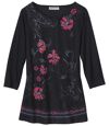 Tunika mit Blumendekor und U-Boot-Kragen Atlas For Men
