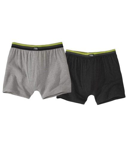 Pack of 2 Men's Boxer Shorts - Grey Anthracite