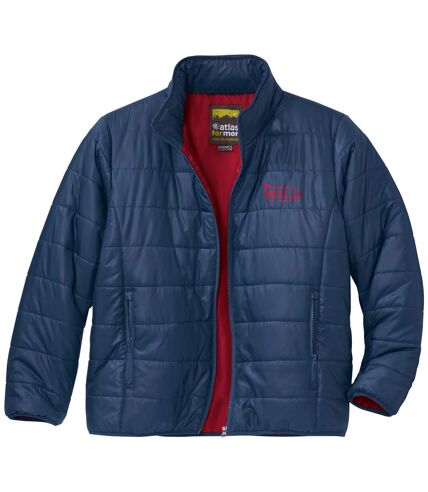 Men's Navy Padded Jacket - Full-Zip